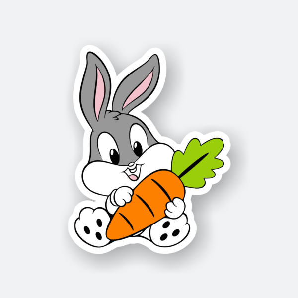 little bunny sticker
