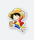 monkey d luffy anime sticker