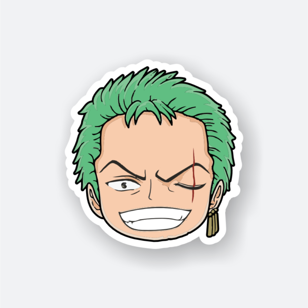 cute roronoa zoro one piece anime sticker