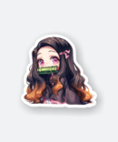 nezuko demon slayer anime sticker