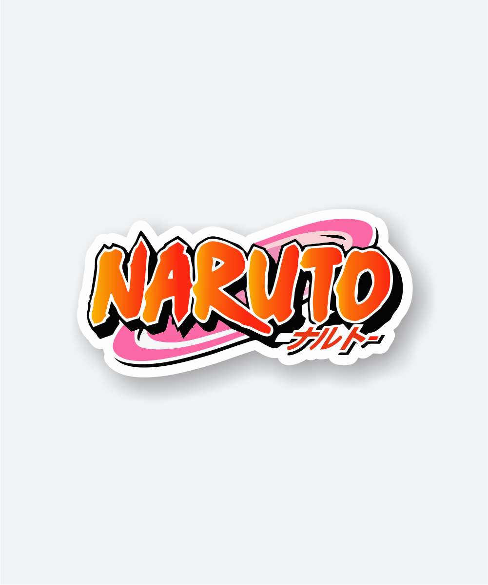 naruto logo anime sticker