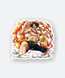 one piece ace sticker