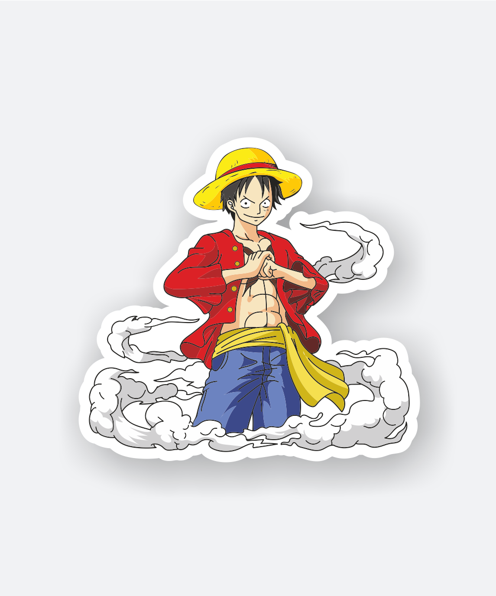 one piece anime sticker