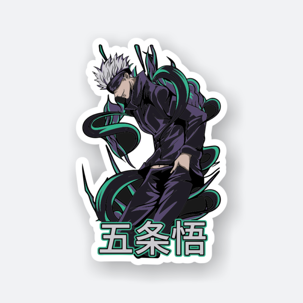 gojo satoru jujutsu kaisen sticker