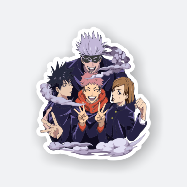 jujutsu kaisen characters sticker