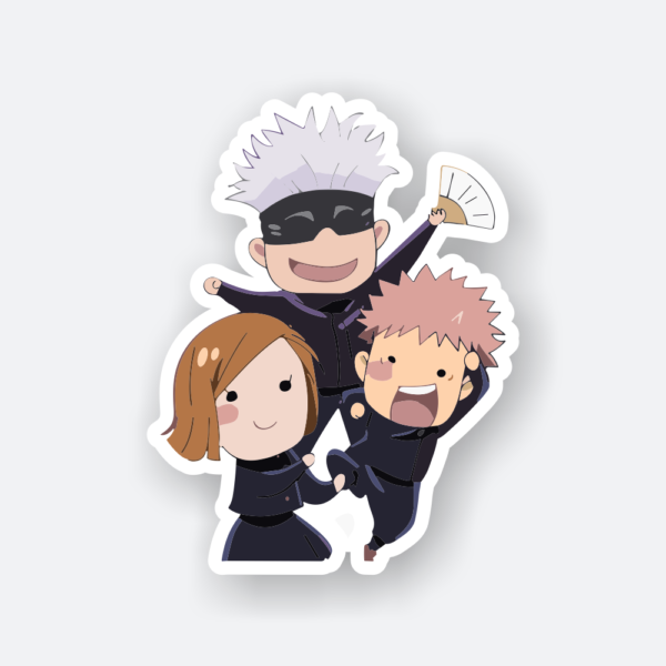 jujutsu kaisen yuji nobara gojo sticker