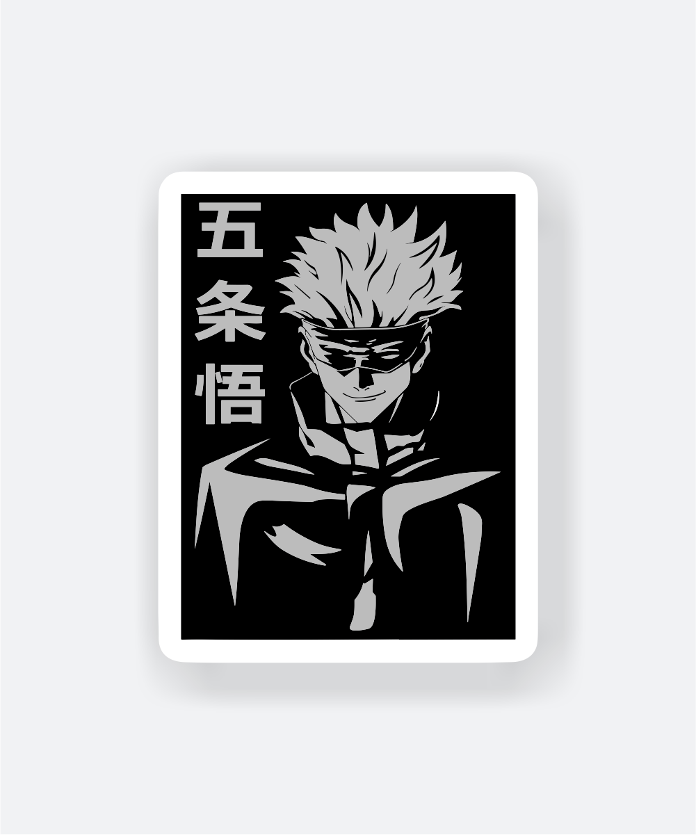 gojo satoru jujutsu kaisen sticker