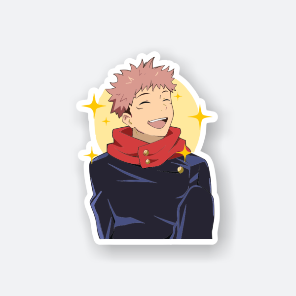 itadori yuji smiling sticker