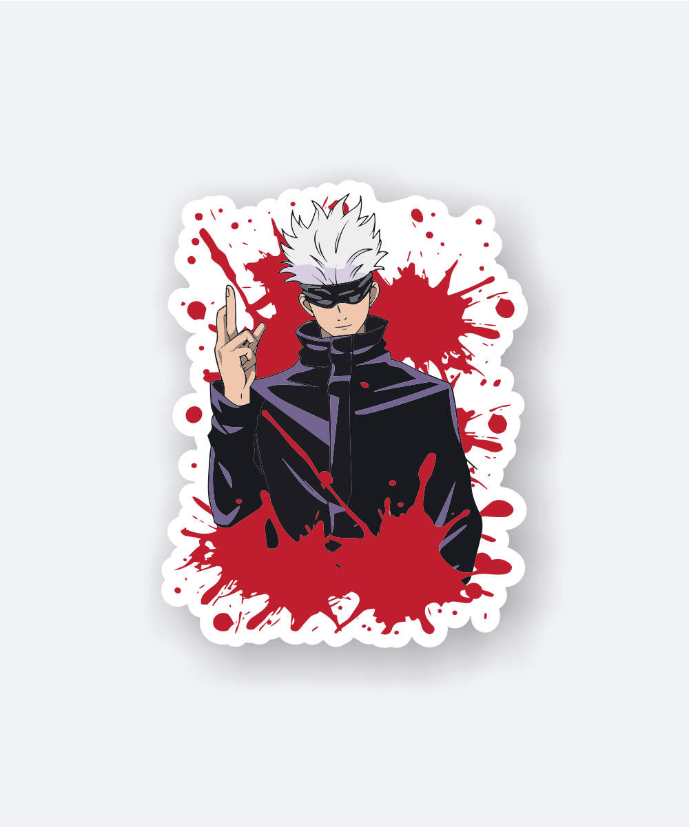 bloody gojo satoru sticker