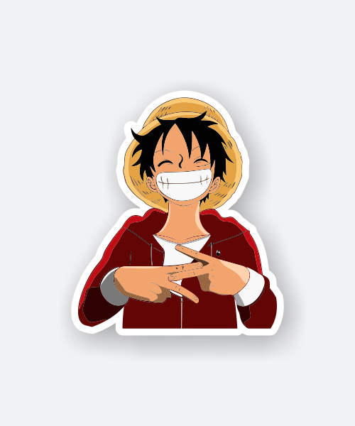 monkey d luffy smile sticker