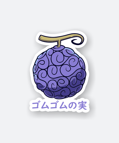 gomu gomu no mi sticker