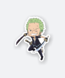 roronoa zoro chibi one piece sticker