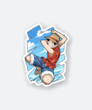 one piece monkey d luffy sticker
