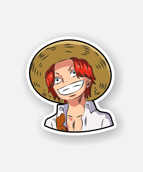 one piece shanks sticker