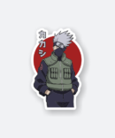 naruto anime sticker Kakashi Hatake with red circle background