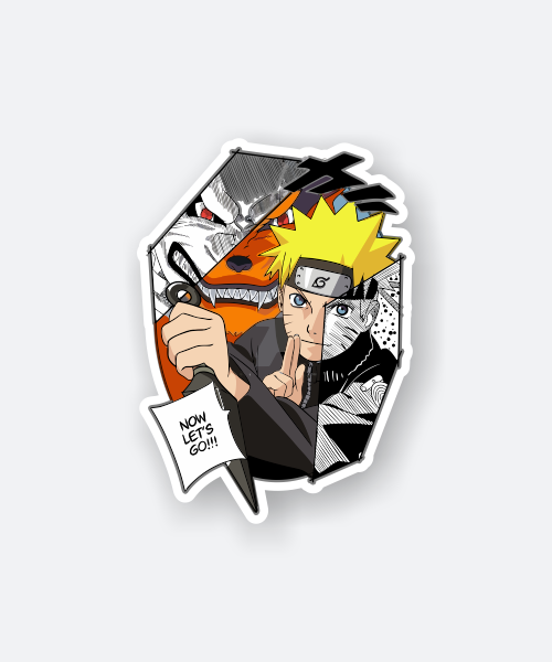 now lets go naruto sticker