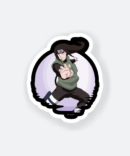 naruto anime sticker featuring hyuga neji in action pose