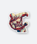 armored titan anime sticker