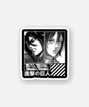 mikasa ackerman anime sticker