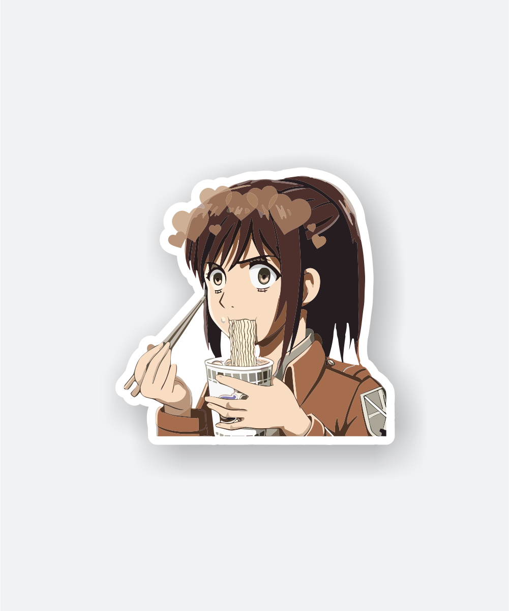 sasha hogging attack on titan sticker