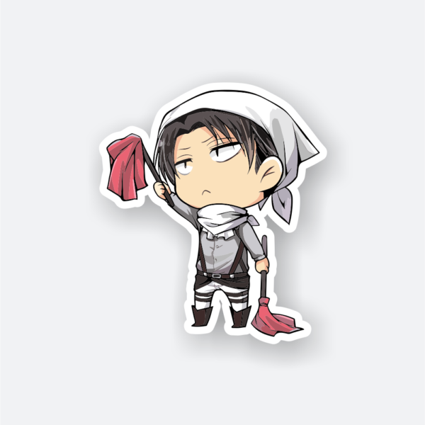 attack on titan little levi sticker