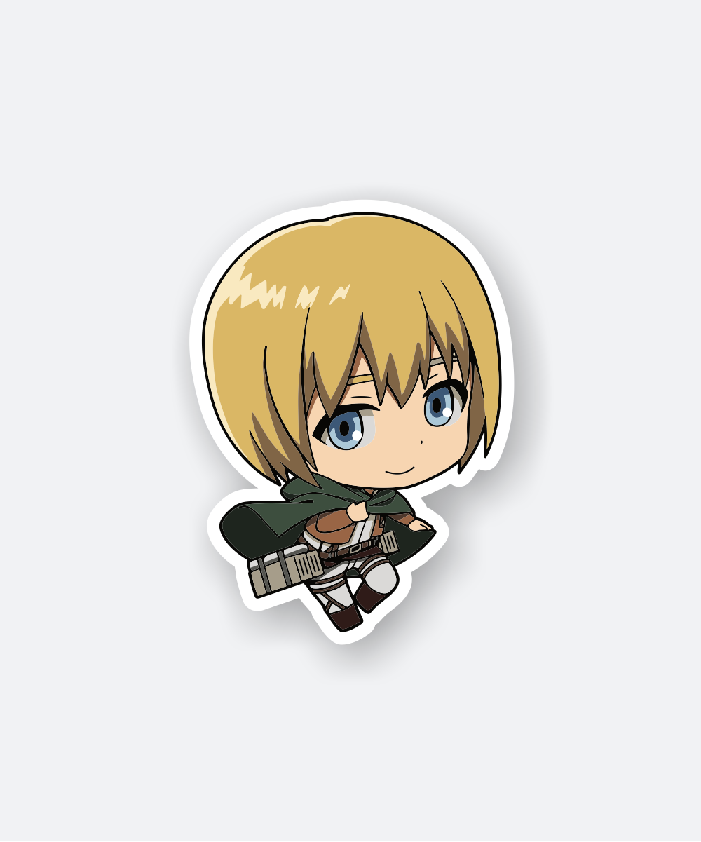 attack on titan chibi armin sticker