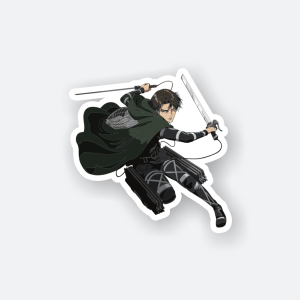 levi attacking sticker