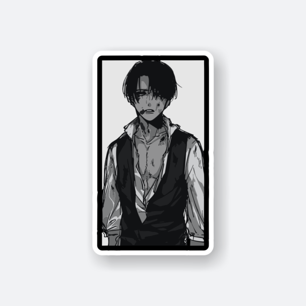 cool levi manga sticker