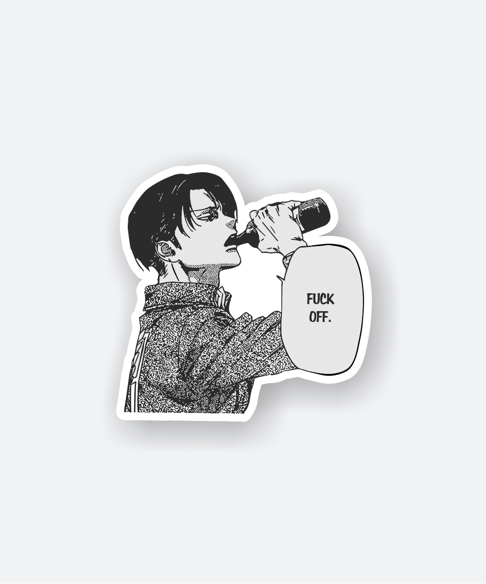 levi drinking sticker