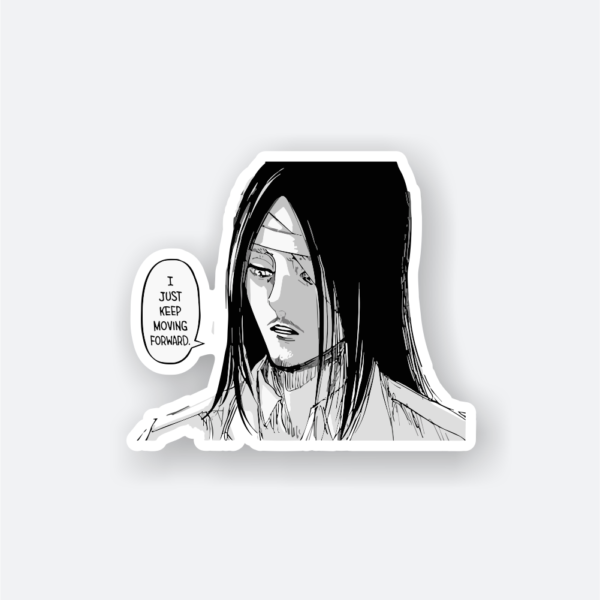 motivated eren sticker