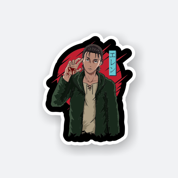 eren yeager anime sticker