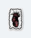 titans within walls anime sticker