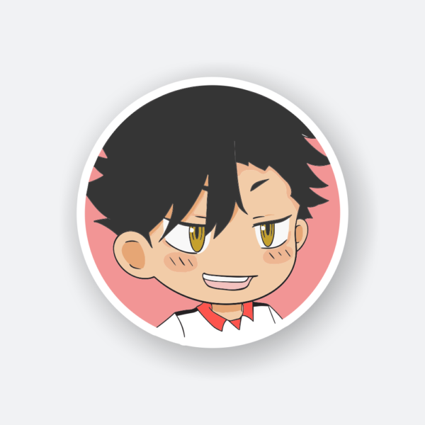 cute chibi tetsuro kuroo anime sticker