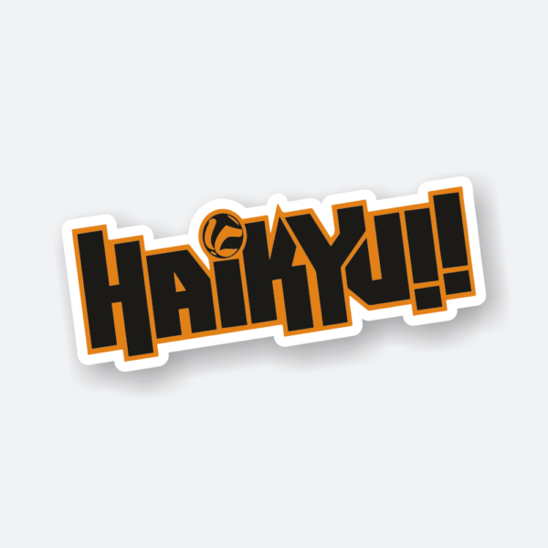 haikyuu logo anime sticker