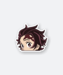 tanjiro hair sticker