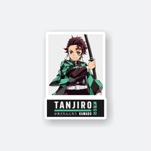 tanjiro kamado demon slayer sticker