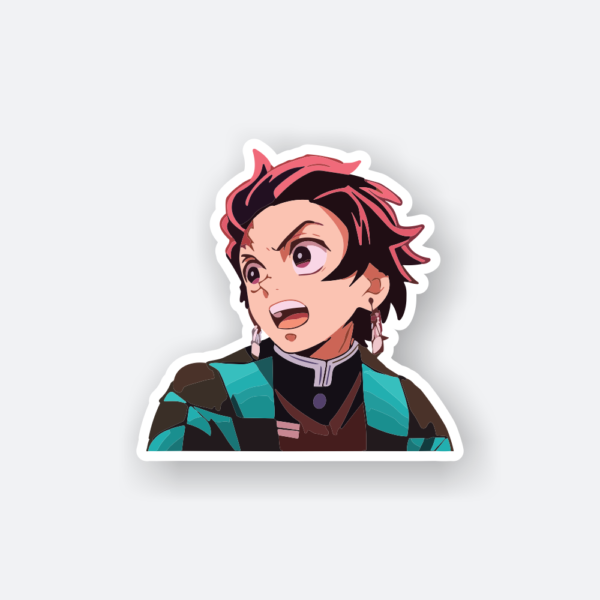 tanjiro kamado demon slayer sticker