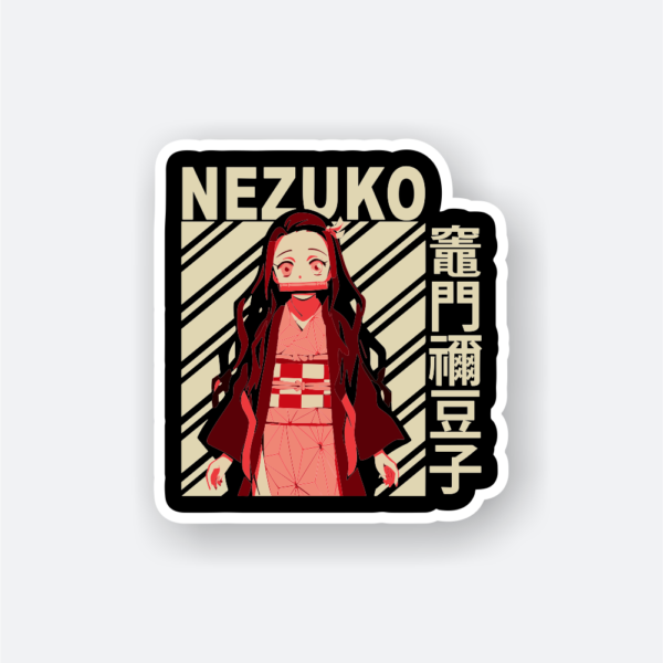 nezuko kimetsu no yaiba sticker