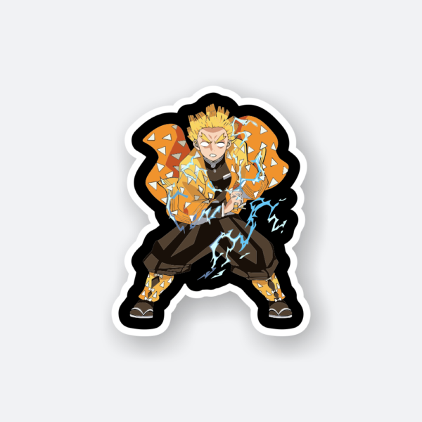 zenitsu agatsuma demon slayer sticker