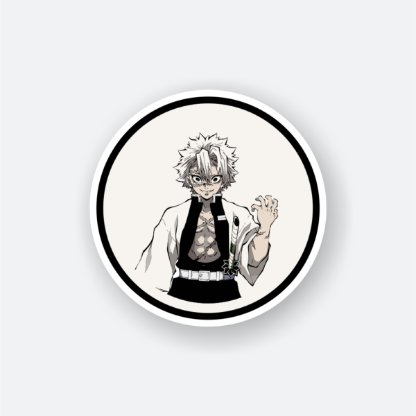 sanemi shinazugawa demon slayer sticker
