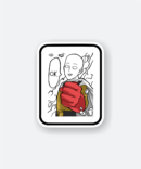 one punch man saitama sticker