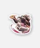 nezuko kamado demon slayer sticker