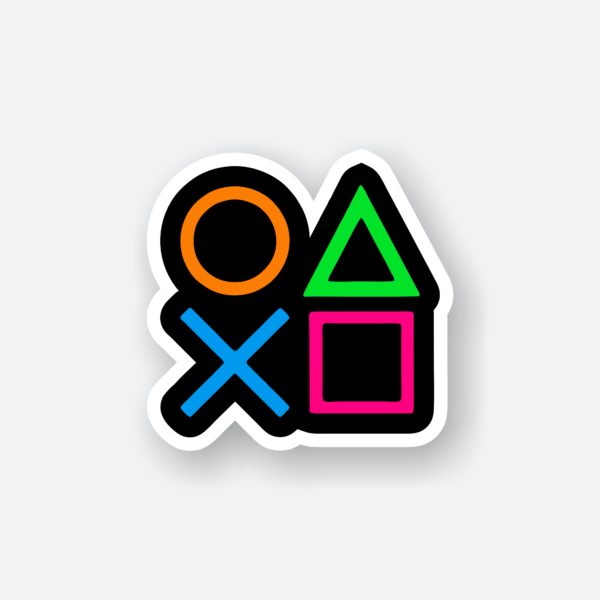 ps buttons sticker