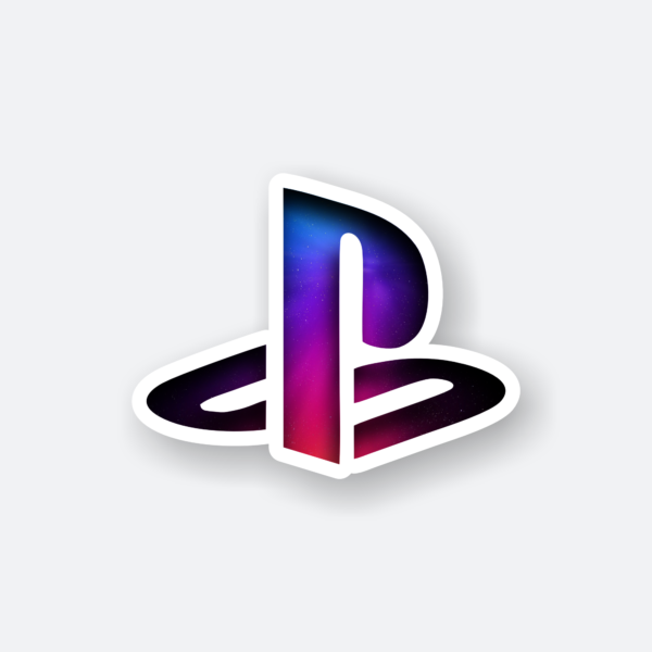 playstation logo sticker