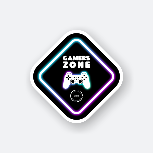 gamers zone sticker