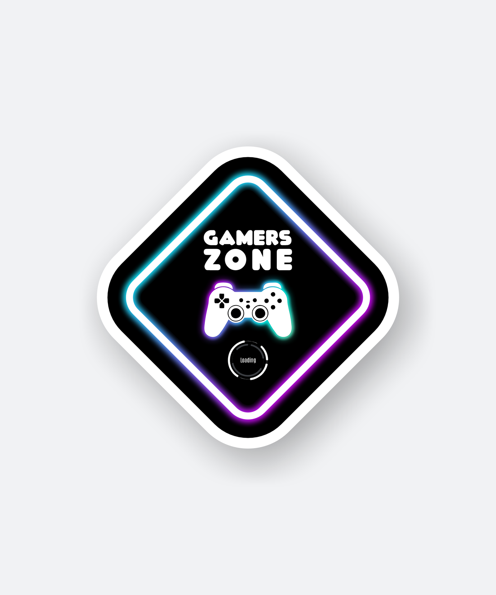 gamers zone sticker