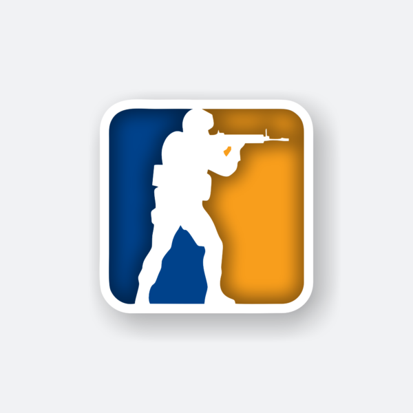 counter strike logo sticker