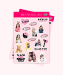 black pink mini sticker sheet