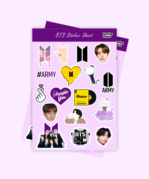 bts mini sticker sheet