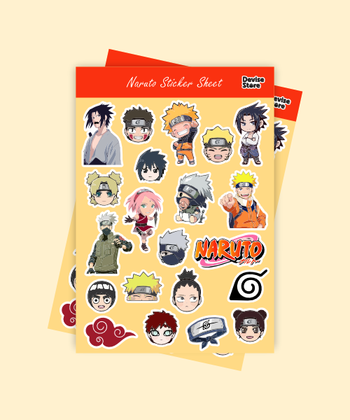 naruto mini sticker sheet